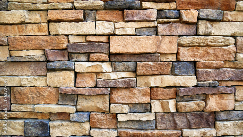 Assorted Brick Wall Background