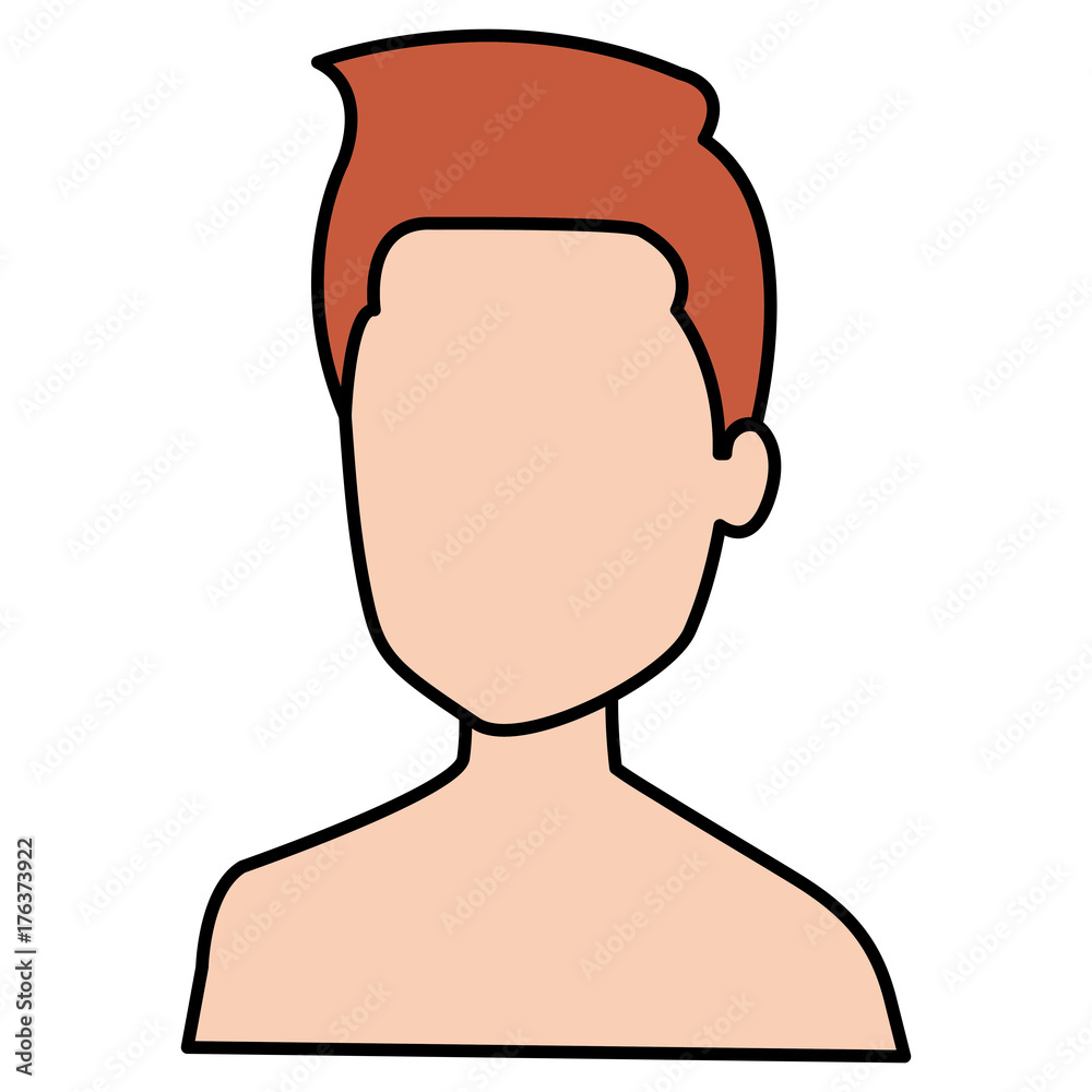 young man shirtless avatar character