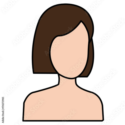 beautiful woman shirtless avatar character