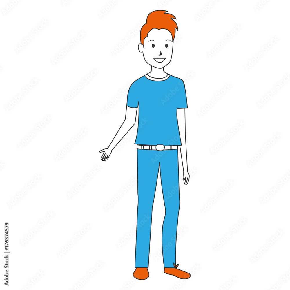 young man avatar character vector illustration design young man avatar character vector illustration design