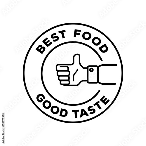 best food good taste logo