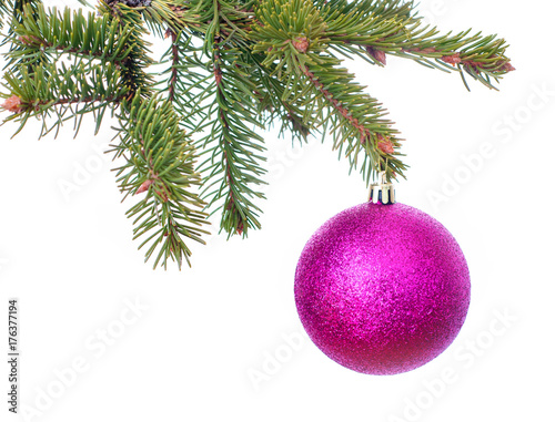 Christmas decoration on Christmas tree