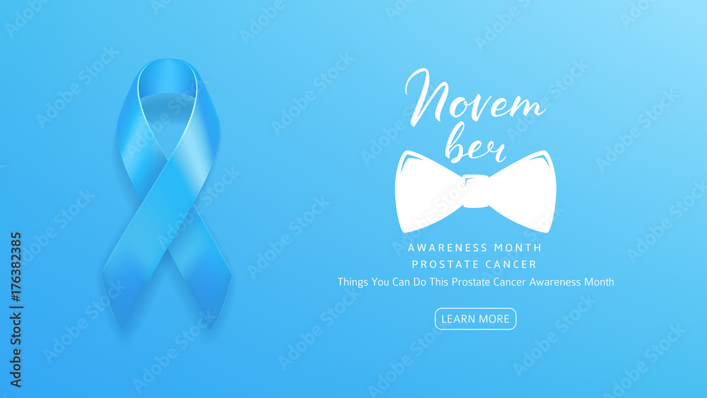 Web Banner for Prostate Cancer Awareness Month. Men Healthcare Concept ...