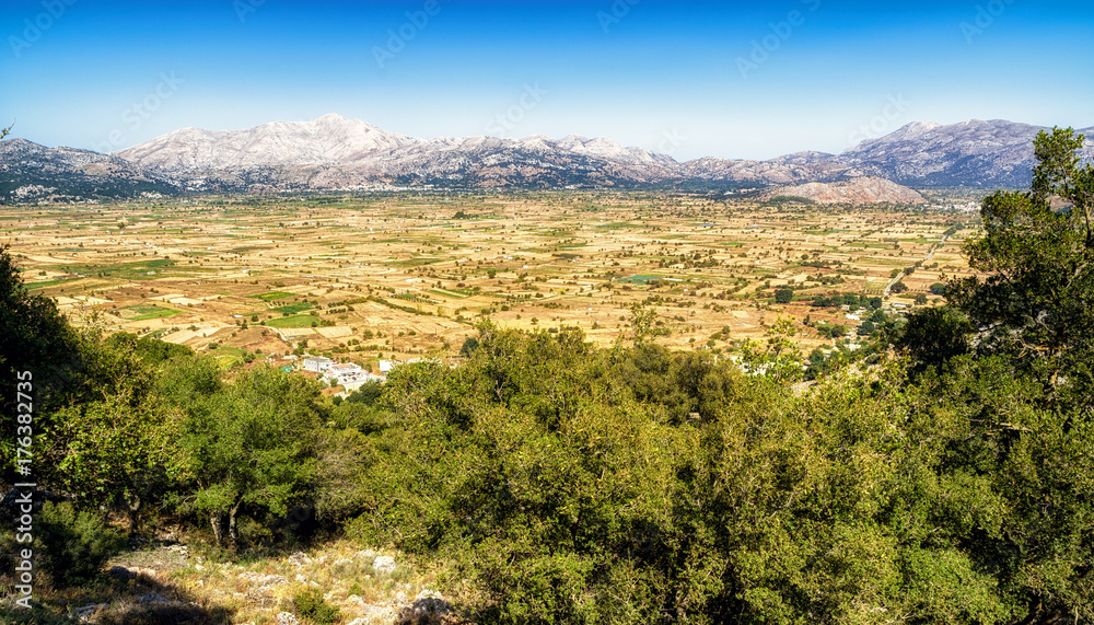 Lasithi plateau in Crete, Greece