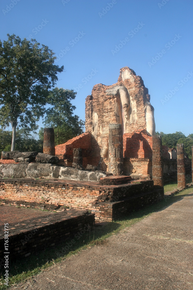 ruins of Sukhothai Temple, Chiang Mai, Thailand