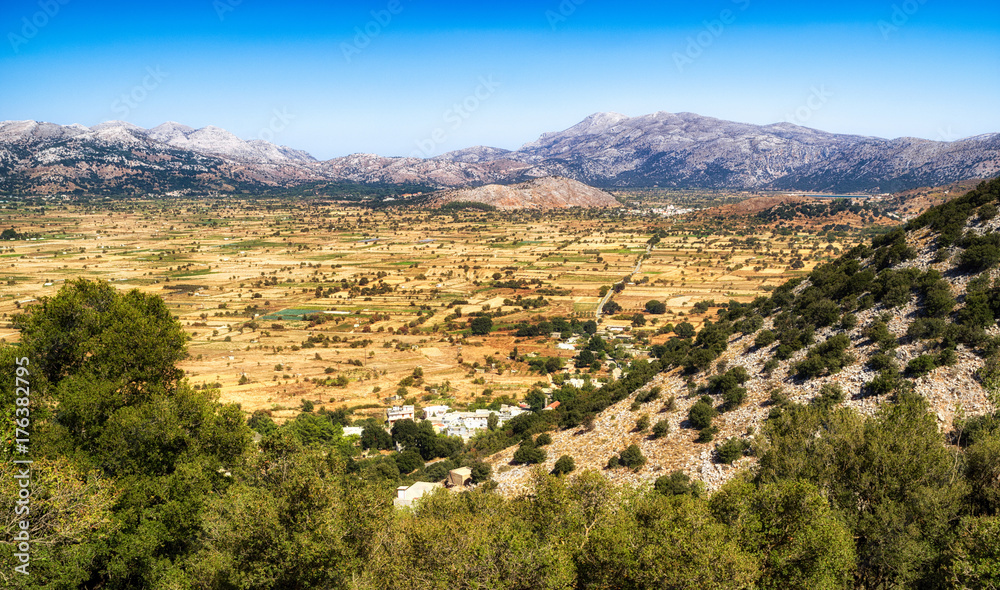 Lasithi plateau in Crete, Greece