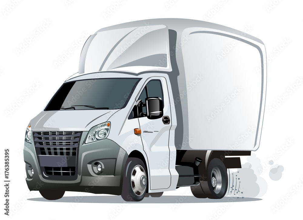 Cartoon delivery or cargo truck Cartoon delivery or cargo truck