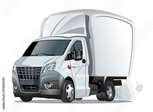 Cartoon delivery or cargo truck