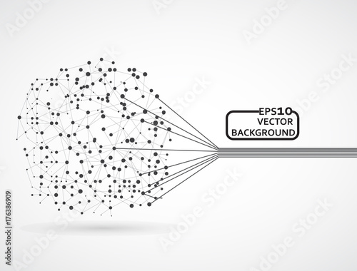 Abstract background for design technology and networking science