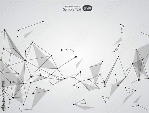 Abstract background for design technology and networking science