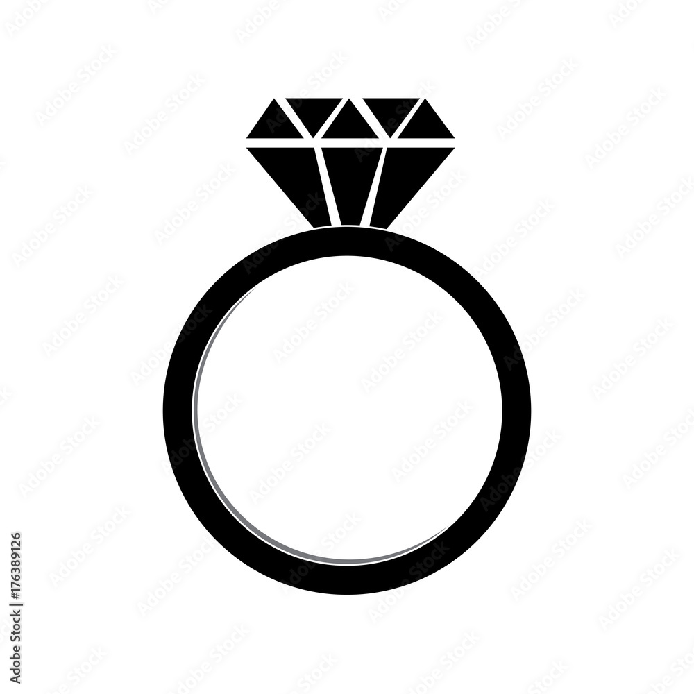 Marriage icon. Diamond wedding rings. Bride jewelry Marriage icon. Diamond wedding rings. Bride jewelry