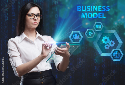 Photos The concept of business, technology, the Internet and the network