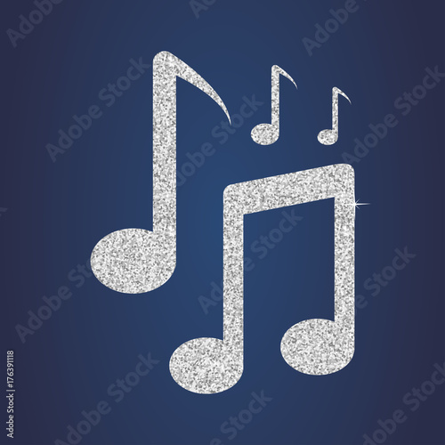 Glitzer Noten