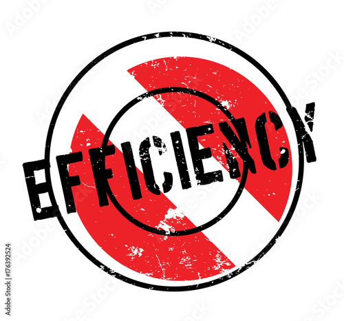 Efficiency rubber stamp. Grunge design with dust scratches. Effects can be easily removed for a clean, crisp look. Color is easily changed.
