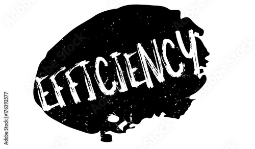 Efficiency rubber stamp. Grunge design with dust scratches. Effects can be easily removed for a clean, crisp look. Color is easily changed.