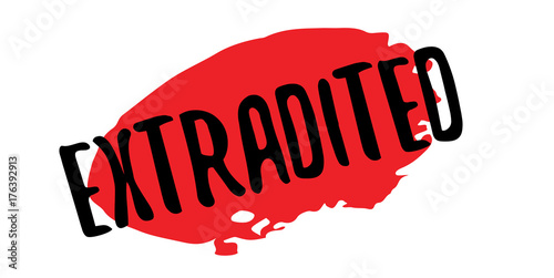 Extradited rubber stamp. Grunge design with dust scratches. Effects can be easily removed for a clean, crisp look. Color is easily changed.