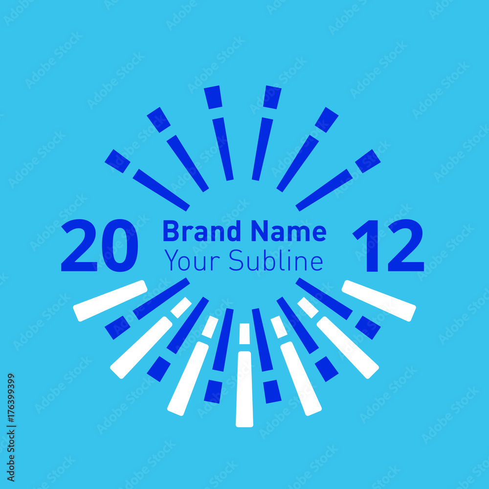Modern flat logo template. Inspired by sun Modern flat logo template. Inspired by sun