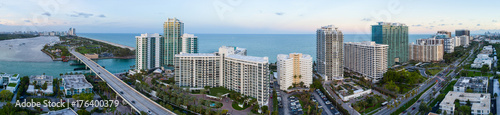 Aerial panorama Bal Harbour Miami Florida © Felix Mizioznikov
