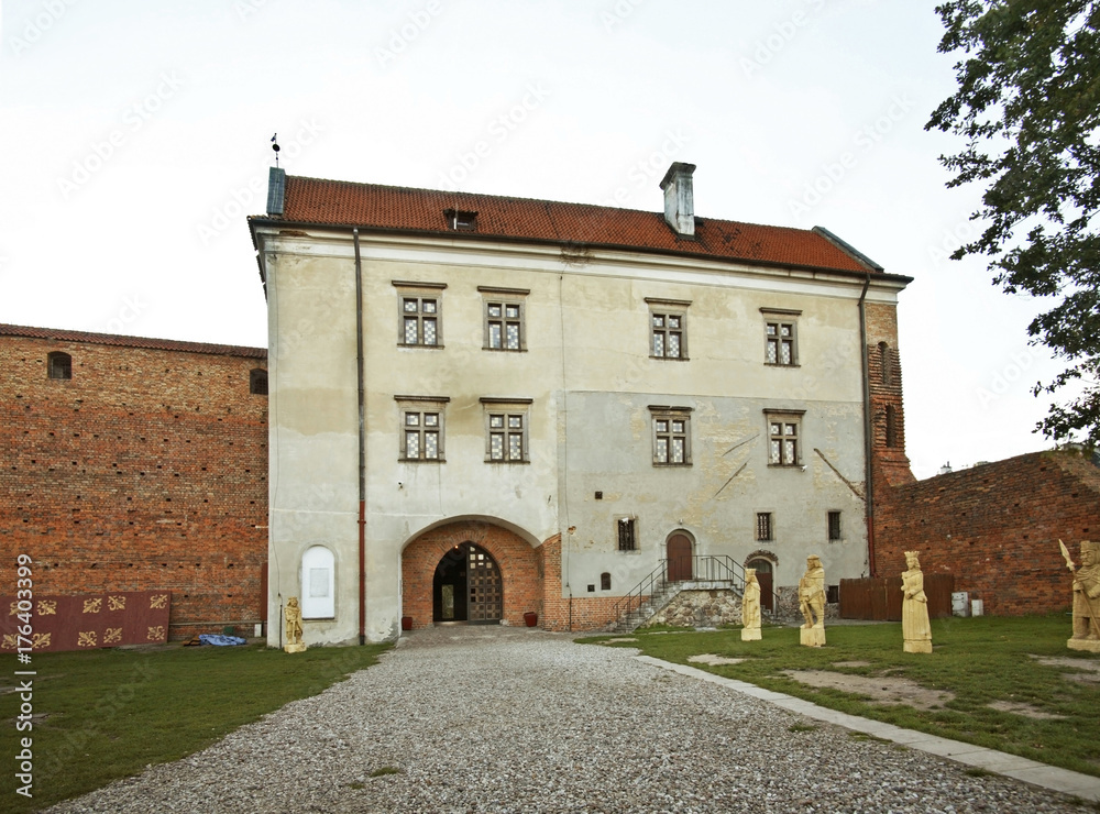 Royal Castle in Leczyca. Poland