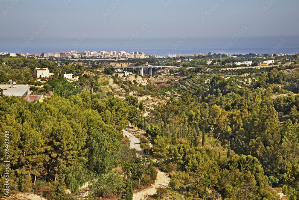 View of Villajoyosa. Province of Alicante. Spain