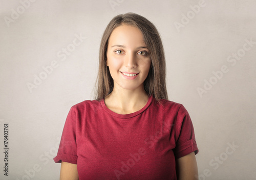 Portrait of a cheerful girl 