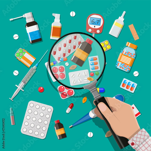 Medicine pills capsules and healthcare devices