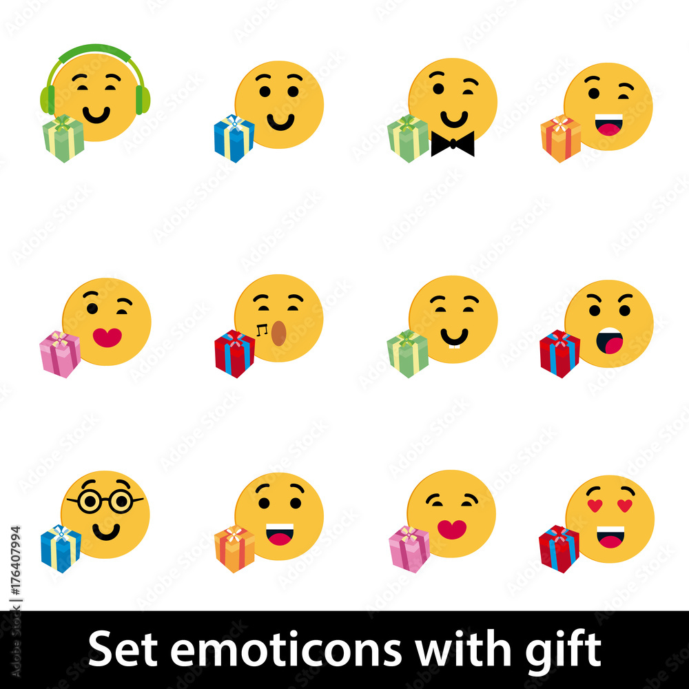 Emoticons with gift Emoticons with gift