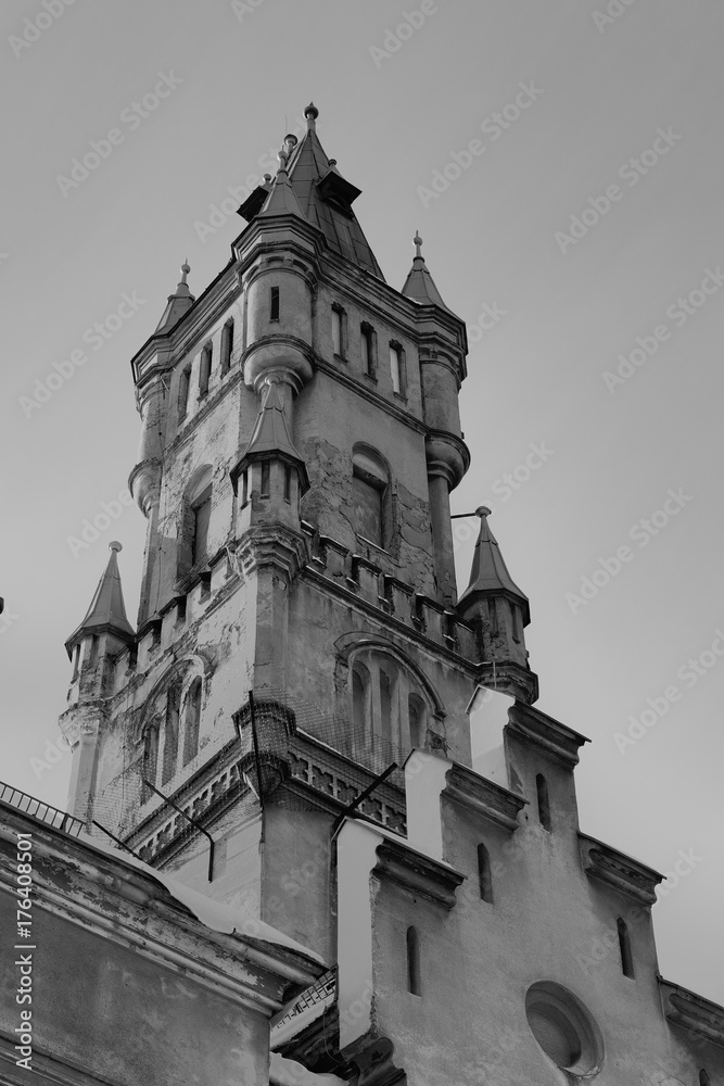 Palace with a tower Palace with a tower