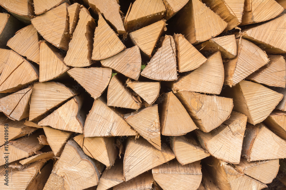 Holz im Stapel Holz im Stapel