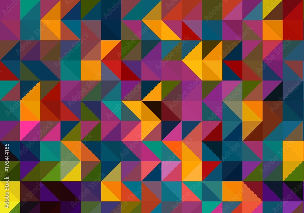  color geometric polygon pattern abstract background
