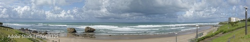 panoramic of St-Jean de Luz beach in France