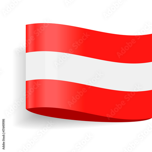 Austria Flag Vector Label Tag Icon