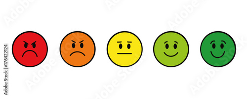 emotionen smiley 5er Set