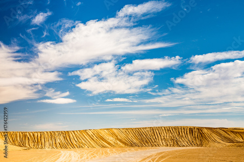Dune with trails