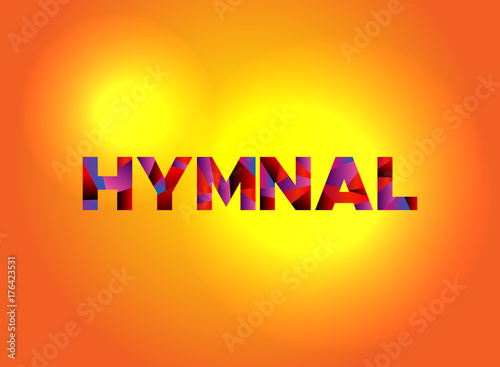 Hymnal Theme Word Art Illustration