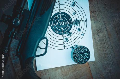 pellets and airgun 
