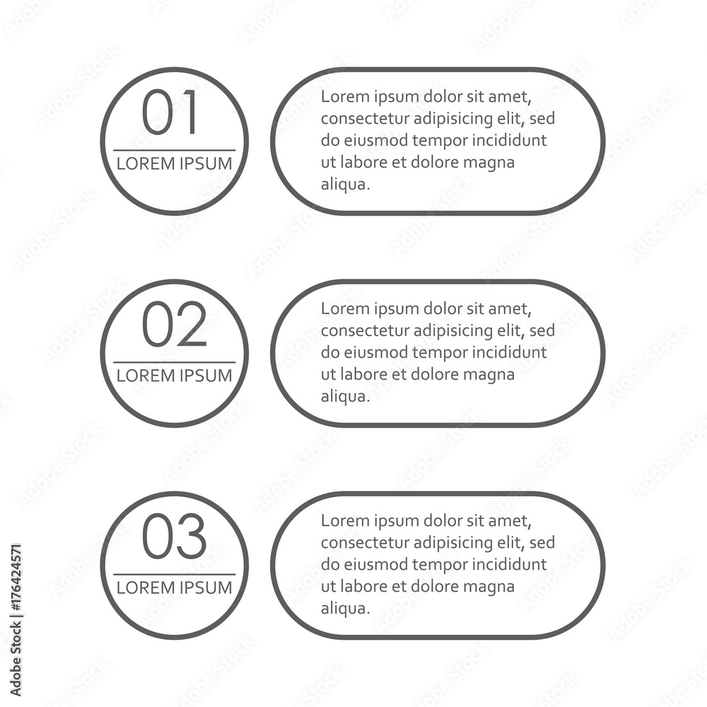 Infographics concept with 3 steps, options or levels . Outline chart, scheme, diagram or menu template. Strategy and workflow design elements. Vector illustration. Infographics concept with 3 steps, options or levels . Outline chart, scheme, diagram or menu template. Strategy and workflow design elements. Vector illustration.