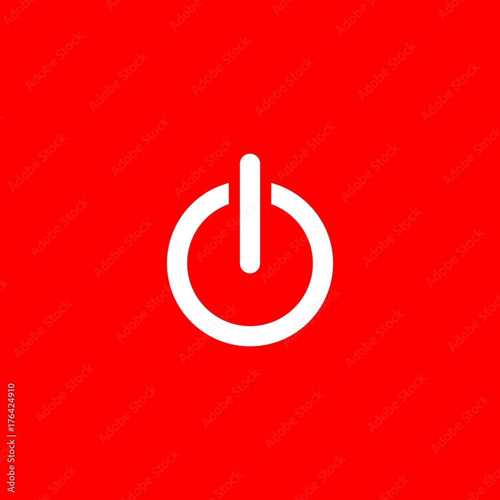 On off flat vector icon On off flat vector icon