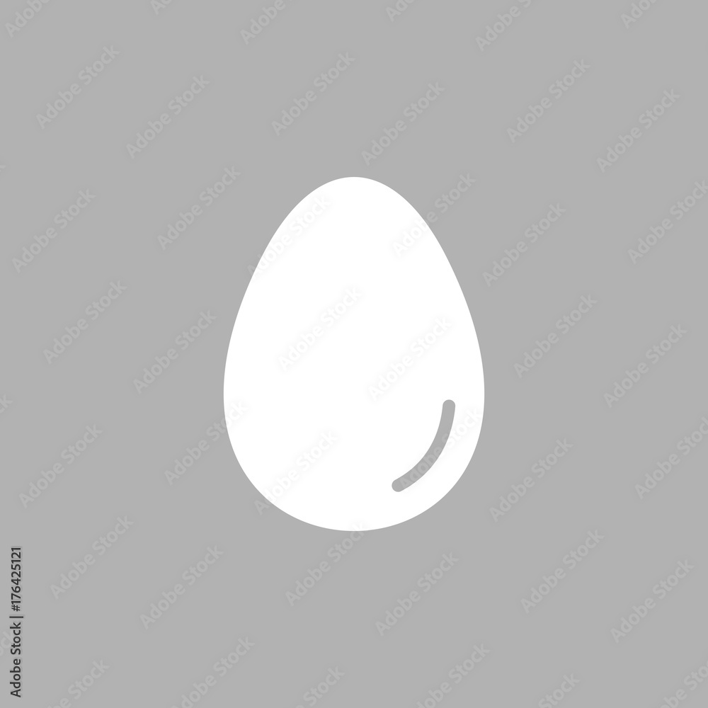 Egg flat vector icon Egg flat vector icon