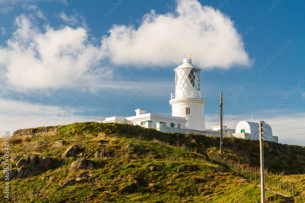 Strumble Head Lighthouse on the west welsh coast.