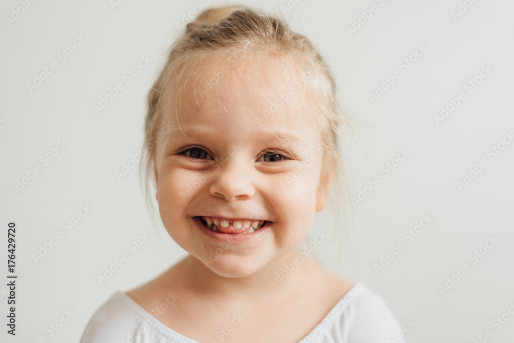 Portrait of beautiful girl dressed in white Portrait of beautiful girl dressed in white