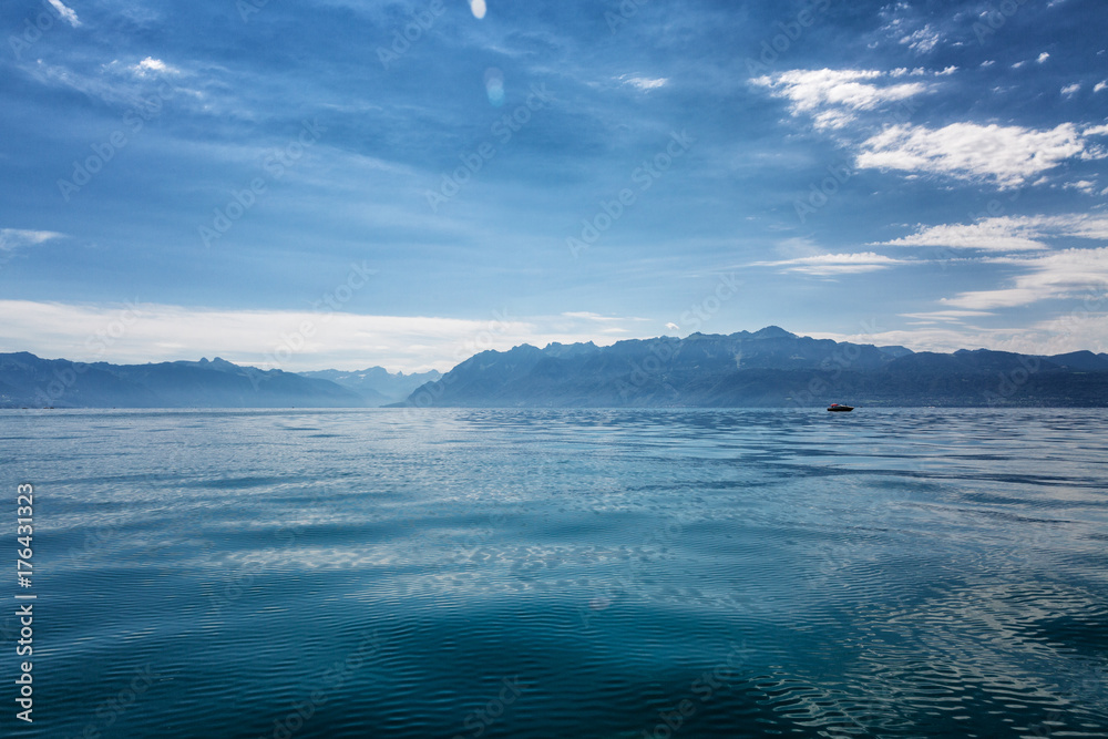 Stunning views of the blue sea and sky