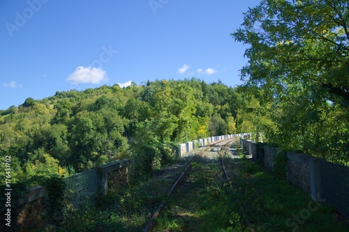Abandoned Railway Bridge in the nature (Urbino, Italy)