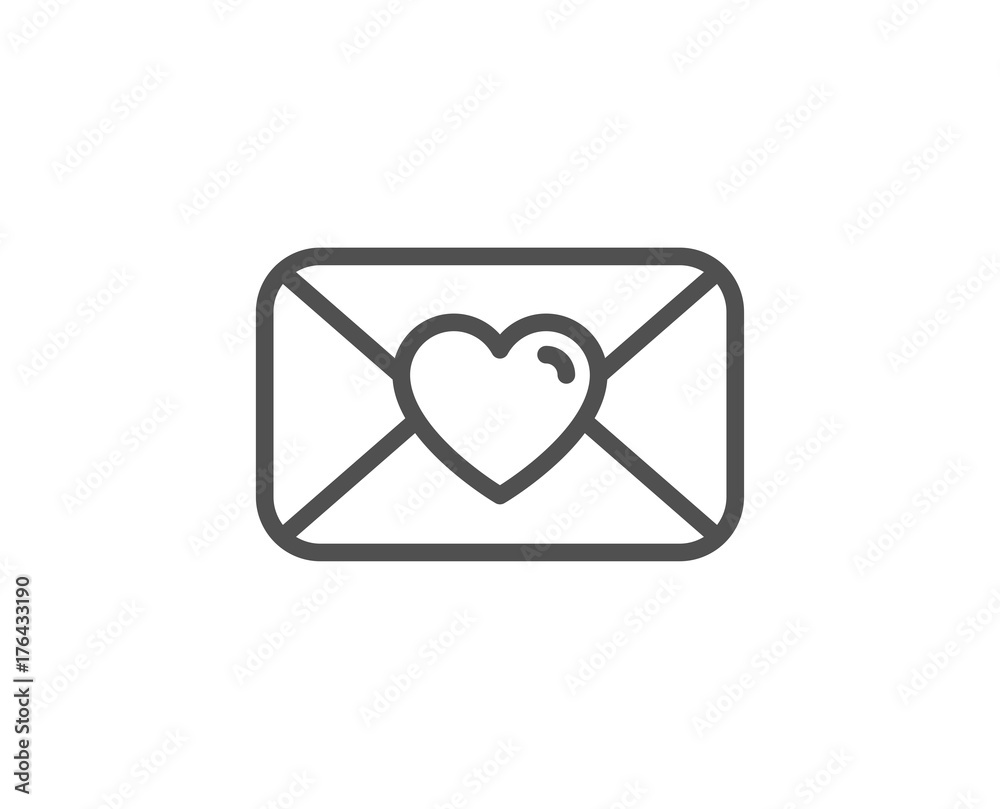 Valentines day mail icon. Love letter symbol. Valentines day mail icon. Love letter symbol.