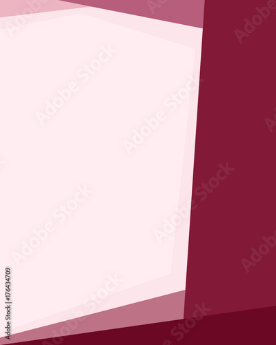 Simple red vector banner in a material design style. Vector illustration.