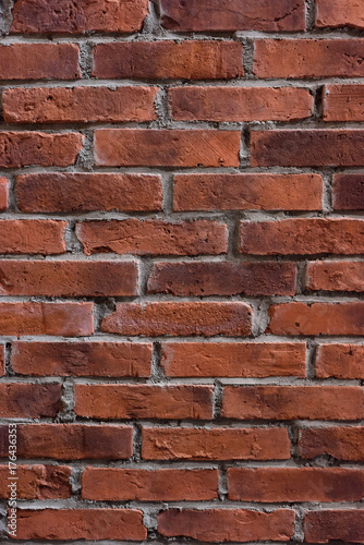 Brown brick texture with scratches and cracks