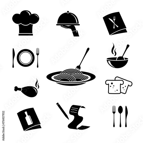 Restaurant Icons Set