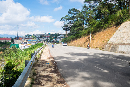 Landscape of the countryside of Dalat  Vietnam