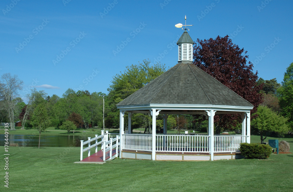 Gazebo at Patton Park Stock Photo | Adobe Stock