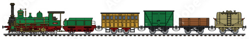Vintage steam train